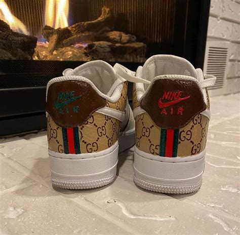 gucci slide over air force 1